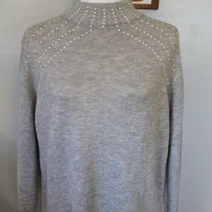 Juicy Couture Pearl Mock Neck Sweater